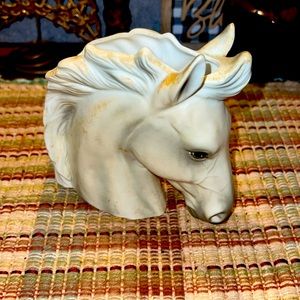 Beautiful vintage Lefton horse head planter